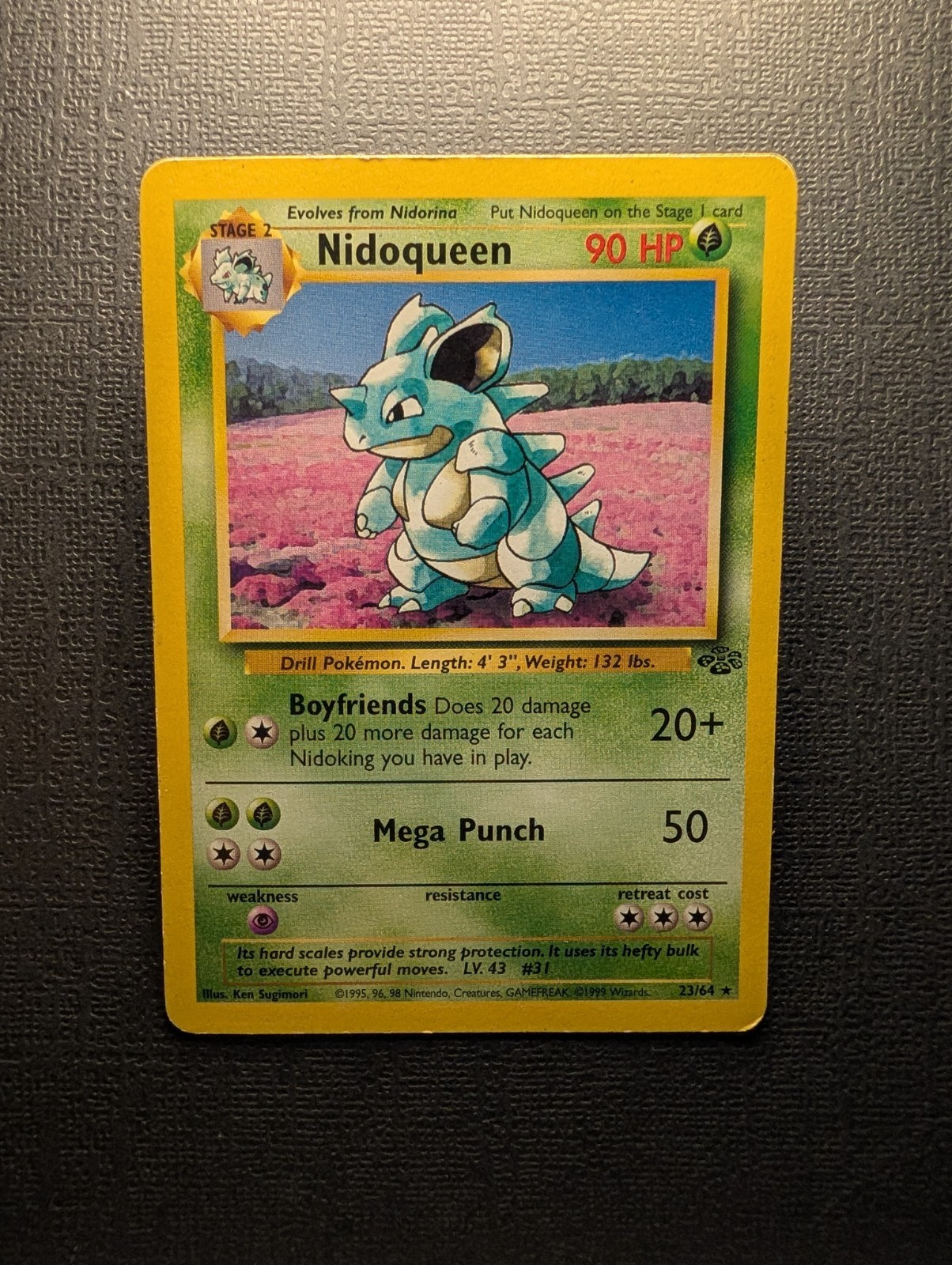 Nidoqueen 23/64 Rare Jungle 1999 Pokemon Unlimited WOTC MP