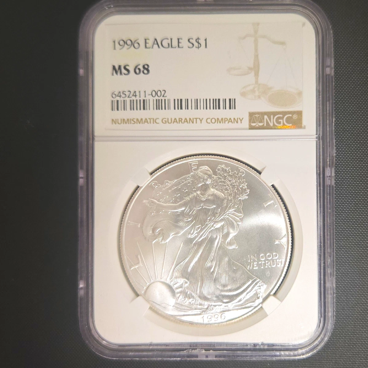 American Eagle MS 68 Graded 1996 Silver Bullion Coins for sale | eBay