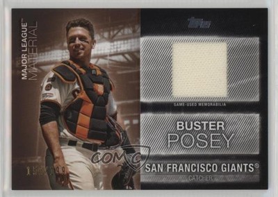 2020 Topps Major League Material Black /199 Buster Posey #MLM-BP tx9