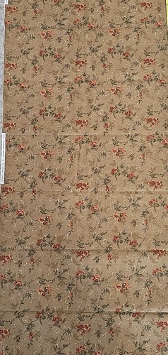 E.E. Schenck Company DAIWABO Brown Orange Floral Quilt Fabric 87 x 44 - product listing photo