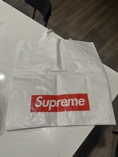 Supreme 18 x 19 Reusable Shopping Tote Bag White Red