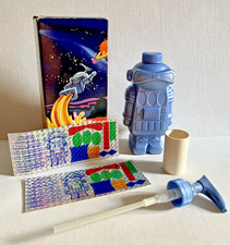 Vintage Avon Robot I Am Clean Liquid Cleanser Soap Dispenser Space Alien NEW NIB
