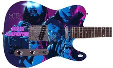 John Carpenter Signed Custom Graphics Photo Guitar ACOA