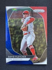 2020 Prizm Red White & Blue - David Fletcher #14 Los Angeles Angels