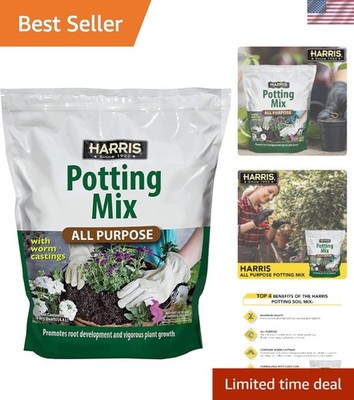 All-Purpose  Potting Soil Mix - 4 Quarts with Worm Castings & Nutrients