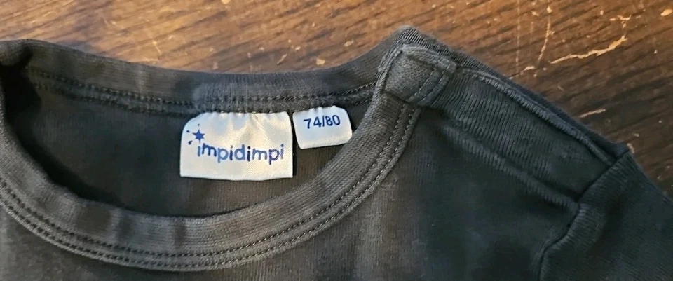 Langarm Shirt 2x grau Impidimpi 74 / 80 - Bild 3 von 4