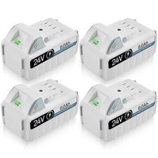 4 PACK 6.0Ah 24V Lithium Ion Battery for Snow Joe  Sun Joe 24BAT-LTX 24VBAT-LTW