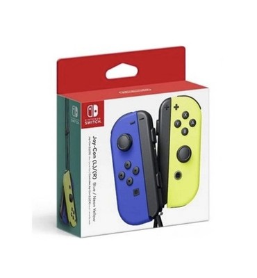 Nintendo Switch Joy-Con Controller Paar Blau & Neon Gelb Original NEU