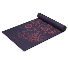 Gaiam Reversible Aubergine Swirl 24 X 68 X 0.24 In Yoga Mat w strap
