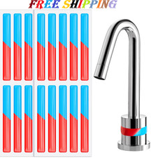 20 Pcs Hot and Cold Water Label Hot and Cold Indicator Waterproof Faucet Label S