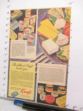 newspaper ad 1946 American Weekly KRAFT food Velveeta Philadelphia cream cheese
