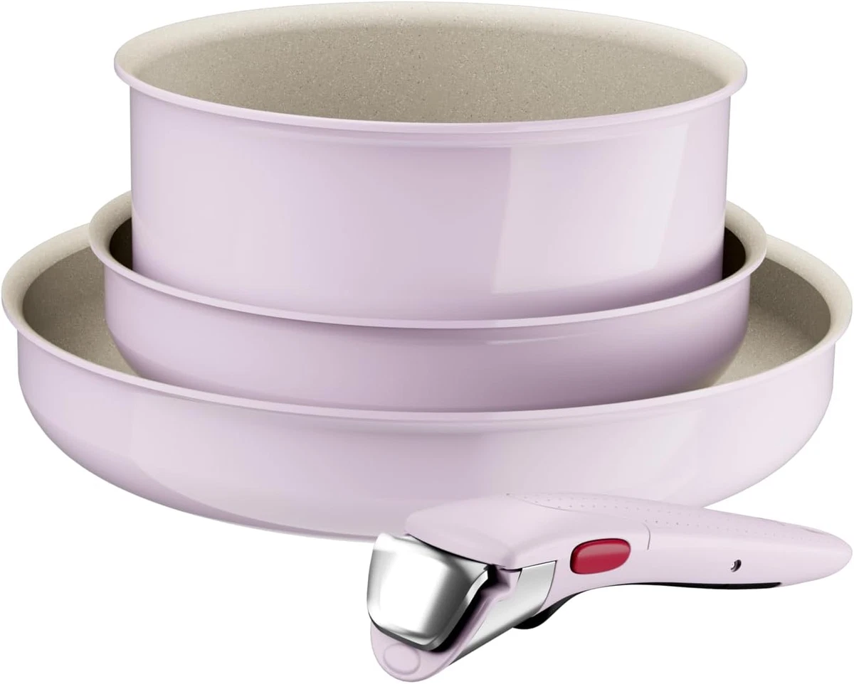 Set di Pentole E Padelle Antiaderenti Rosa, 2 Pezzi Pentole da Cucina Set di Pentole in Ceramica Set da Cucina Multifunzione Set di Pentole Per La Cottura di Alimenti Per Bambini