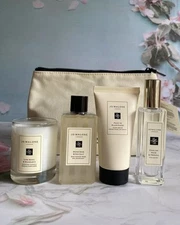 Jo Malone 5 pcs Set: English Pear Cologne, Candle, Body Wash, Hand Cream, Bag