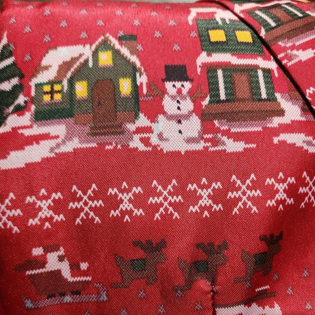 Unisex Christmas Santa Reindeer Snowy Cabin Snowman Holiday Blazer Med image 9