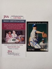 David Wells Toronto Blue Jays Signed 1993 Pinnacle Card #114 JSA -#