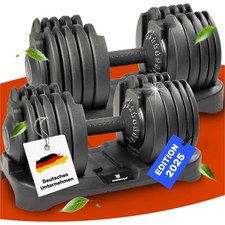 Verstellbare Kurzhantel Set | 12kg |18kg | 24kg | 40kg | 15 Gewichtseinstellung
