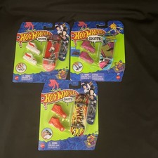LOT OF 3 Hot Wheels Skate Series Skateboard Tony Hawk Fingerboards New (Lot 6)