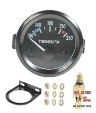 Water Temp Gauge, 2" 52mm, 100-250 F Temperature Gauge for Stainless Steel