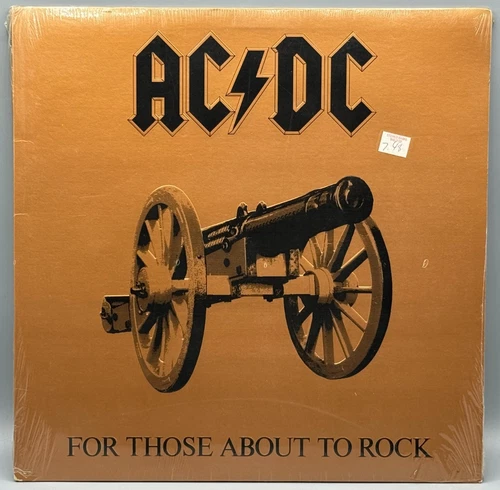 AC/DC For Those About To Rock We Salute You Vinyl Record Album Sealed Authentic