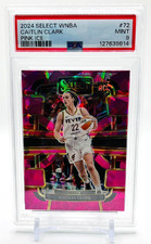 2024 Select Concourse Prizm Pink Ice Caitlin Clark RC #72 PSA 9 Mint Fever