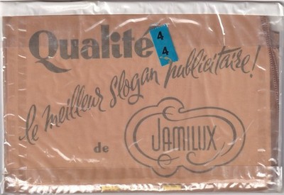 Nylonstrümpfe Naht JAMILUX Goldblond. Größe 4. Fully Fashioned Strümpfe 1957