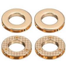 4 Pcs Zinc Alloy Curtain Screw Grommets, 5/8" 15.7 Mm , Light Gold