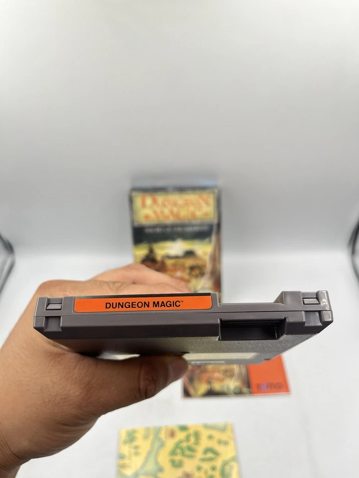 Dungeon Magic: Sword of the Elements (NES) CIB w/Manual + Map Authentic Working - Image 3 of 4