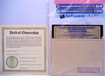 COMMODORE 64/128 -- LITTLE COMPUTER PEOPLE PROJECT (ACTIVISION - DISK)