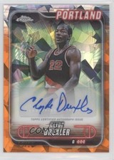 2024-25 Topps Chrome Sapphire Edition Orange 13/25 Clyde Drexler Auto HOF 0d2n