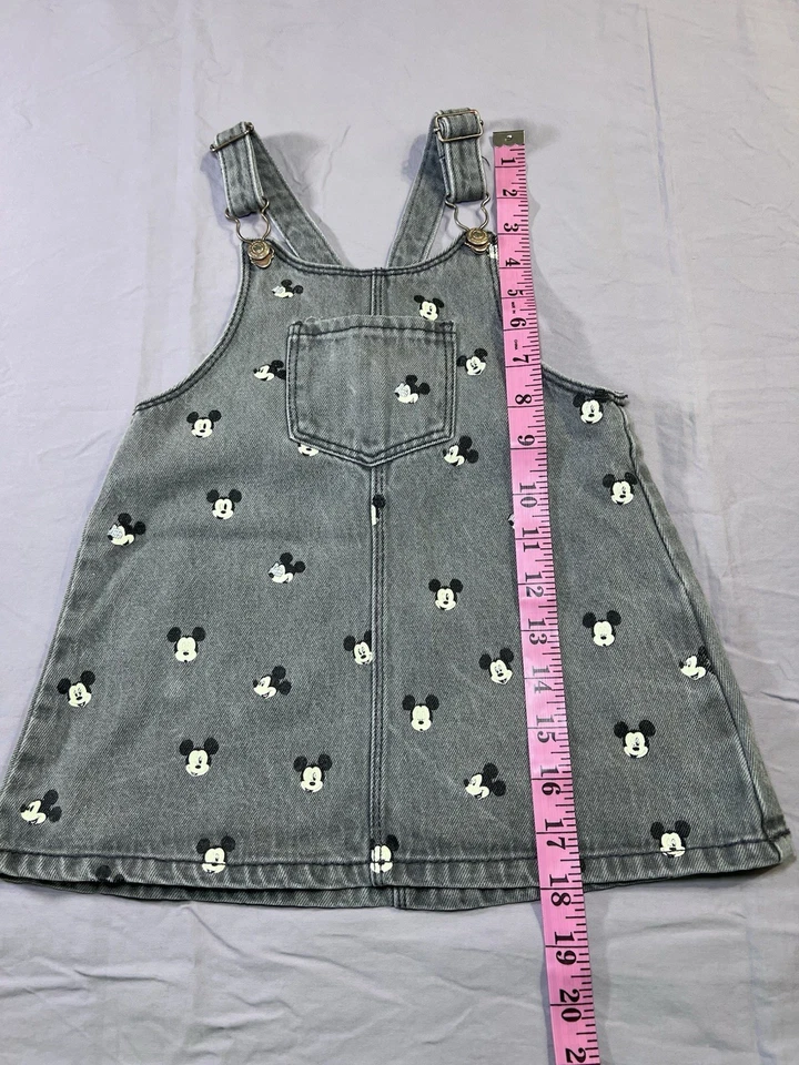 Vestido Zara Bebé Niña Mickey Mouse Gris Talla 2-3 Años Usado en Excelente Condición Disney Foto 3 de 4