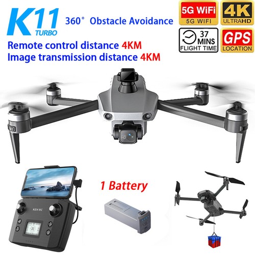 K11 Tubro Drone GPS 3-axis Gimbal 4K HD Dual Camera Obstacle Avoidance 4KM Range - Picture 21 of 26