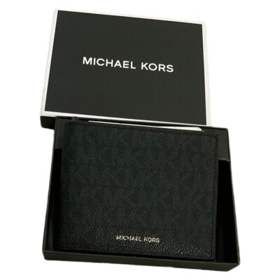 Michael Kors Jet Set Leather Wallet - Black for sale online | eBay 
