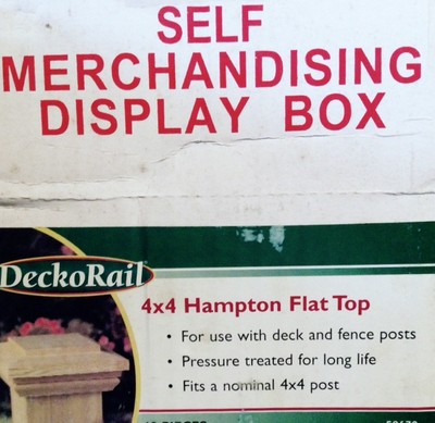 DeckoRail 4 in. x 4 in. Hampton Flat Top Wood Post  ~ Great Buy ~ Free Shipping