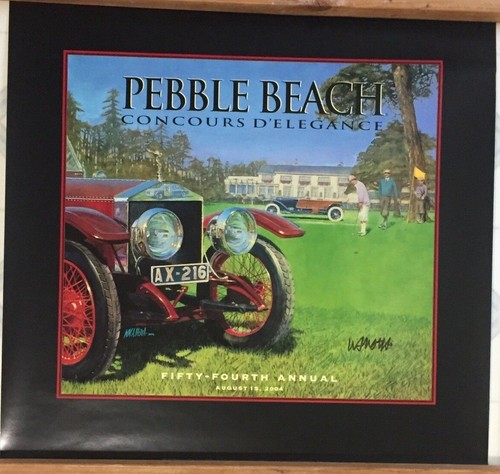 Pebble Beach Concours d'Elegance 2004 Poster 23 x 25 (William Motta autographed? - Picture 7 of 9