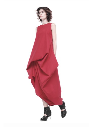 Avant Garde Asymmetrical Black Dress - Picture 16 of 38
