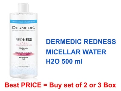 Dermedic Redness MICELLAR WATER 500ml Vascular & Rosacea for red blood vessels