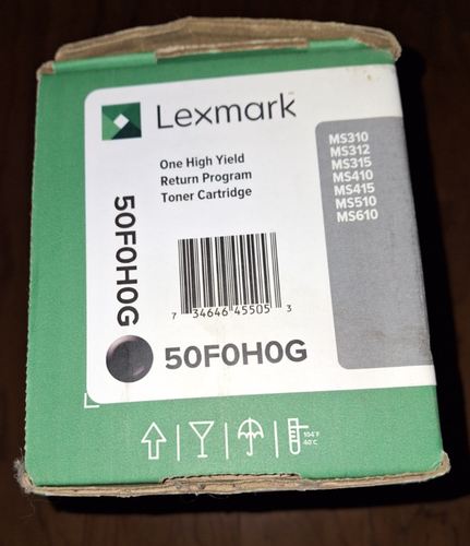 Original Lexmark 50F0H0G Schwarz Tonerkassette mit hoher Kapazität - Bild 4 von 5