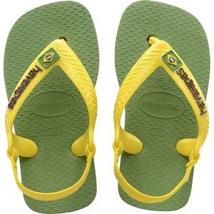 HAVAIANAS Brasil Logo Uomo Gomma Flip Flop Verde Bamboo HAVAIANAS Brasil Logo Uomo Gomma Flip Flop Verde Bamboo