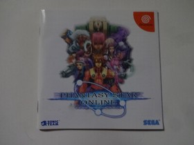 PHANTASY STAR ONLINE Sega Dreamcast DC 2000 w/Obi Hagaki Role Playing From Japan