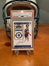 2019 Panini Contenders Rookie Jordan Poole Ball at Chest #101 Auto RC PSA 9