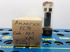 Amperex EL34 Code Xf3 X9G DD-Getter Holland, Sittard Factory Tested Good Tube