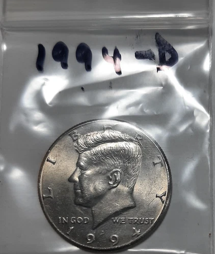 1994-D Kennedy Half Dollar, Circulated but NICE !