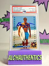 KELLY SLATER SIGNED 1995 SPORTS TIME BAYWATCH RAINBOW HOLO CARD WSL PSA AUTO