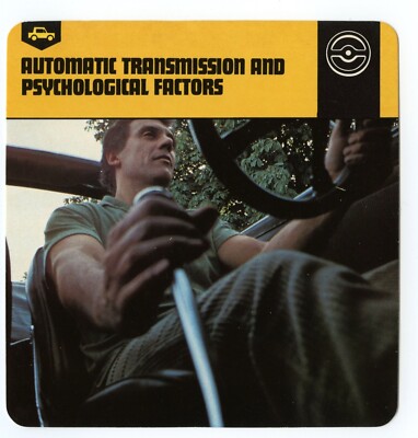 Automatic Transmission Psychology- Road Driving Auto Rally Edito Service SA Card