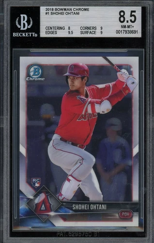 BGS 8.5 2018 Bowman Chrome SHOHEI OHTANI 1 Batting RC