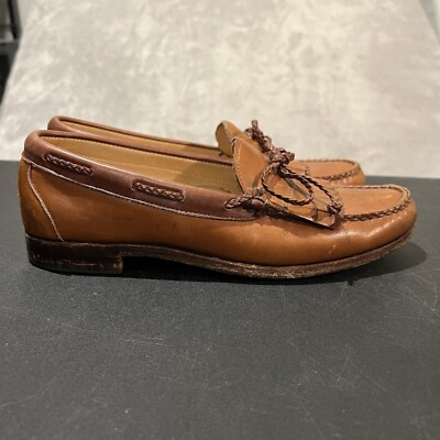 Allen Edmonds Woodstock Loafers Mens 10.5 B Brown Tassel  display picture 2