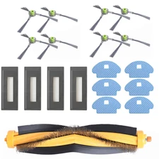 Side/Main Brush Filter Mop Cloth Kit For Ecovacs Deebot OZMO 930 Vacuum Cleaners