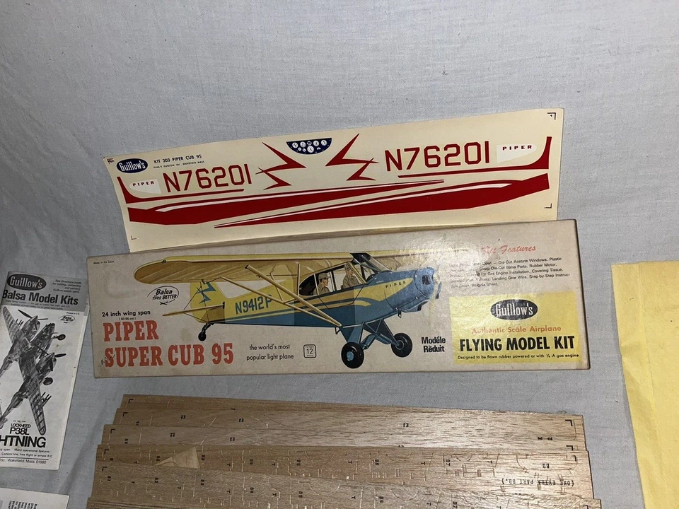 KIT MODELO GUILLOW'S PIPER SUPER CUB 95 ANTIGUO Foto 2 de 4