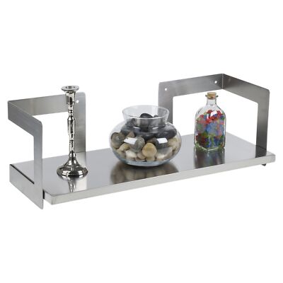 60 cm lang Edelstahl Wandregal Halterung Doppelregal Metall