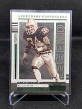 BO JACKSON 2021 Contenders Football Legendary Insert Green Foil Parallel
